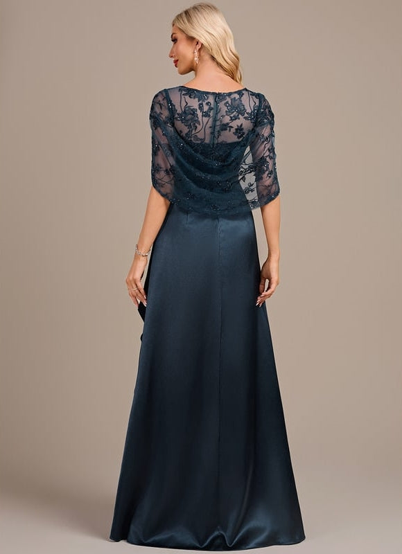 Robe De Soirée Col Rond - gallery 5