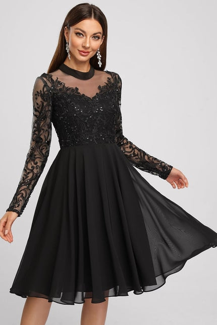 Robe de Soirée Capeline Élégante - gallery 3