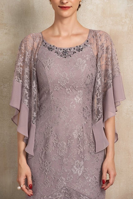 Robe de Soirée Velours Lavande - gallery 5