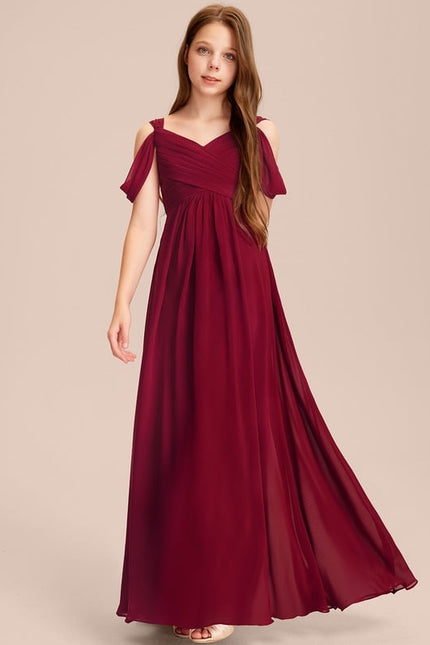 Robe de Soirée Flottante Cerise - gallery 2