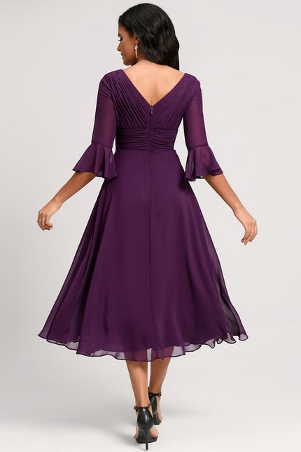 Robe de Soirée Florale Marine - gallery 9