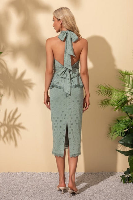 Robe de Soirée Peplum Aérée - gallery 3