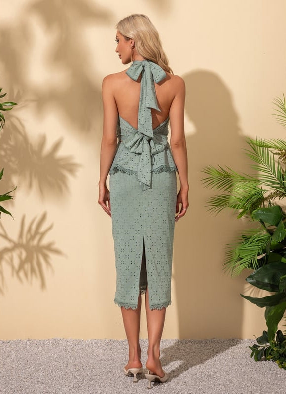 Robe de Soirée Peplum Aérée - gallery 3