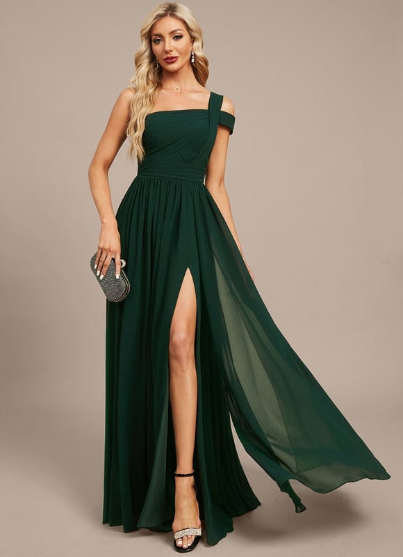 Robe de Soirée Éclat Sombre Émeraude