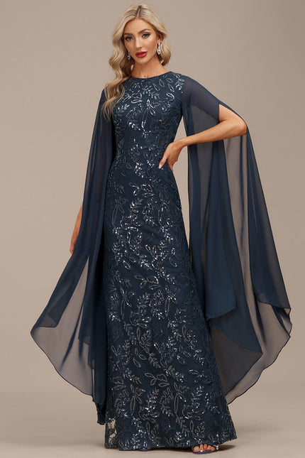 Robe de Soirée Satin Sombre - gallery 2
