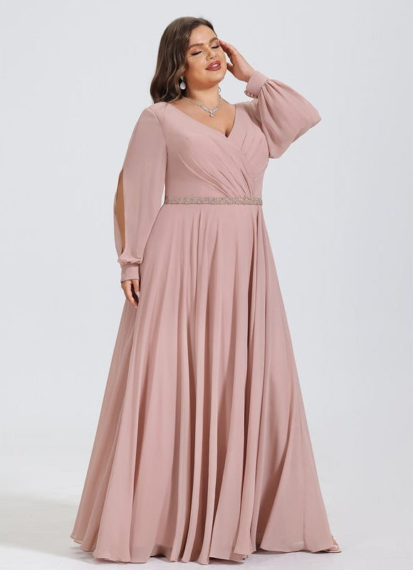 Robe de Soirée Élégance Poudrée - gallery 8