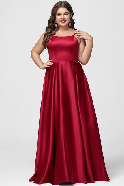 Robe de Soirée Satin Vert Pâle - gallery 8