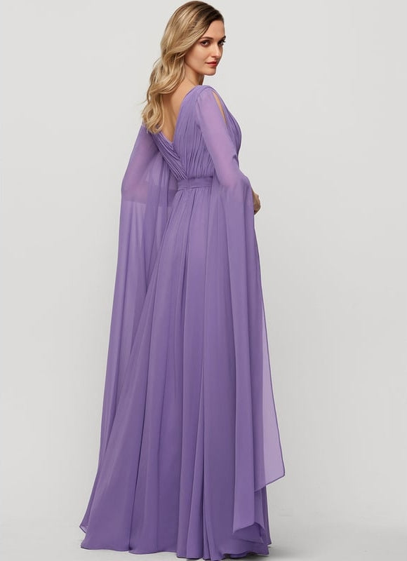 Robe de Soirée Fluide Émeraude - gallery 2