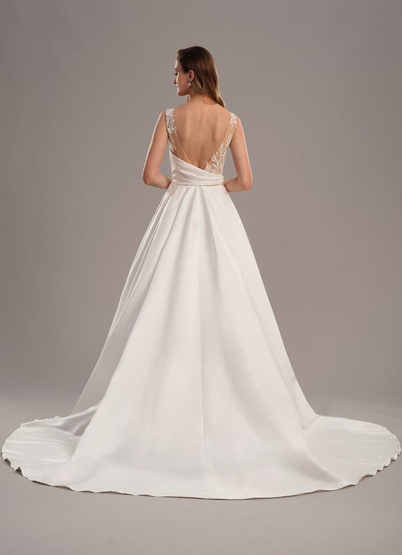 Robe de Soirée Satinée Étreinte - gallery 4