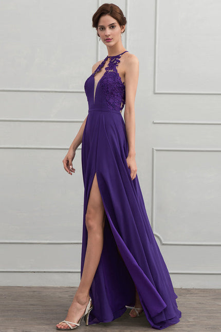 Robe de Soirée Violet Mystique