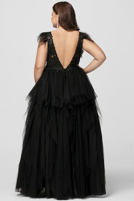 Robe De Soirée Plume Longue - gallery 7