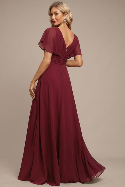 Robe de Soirée Fluide Émeraude - gallery 3