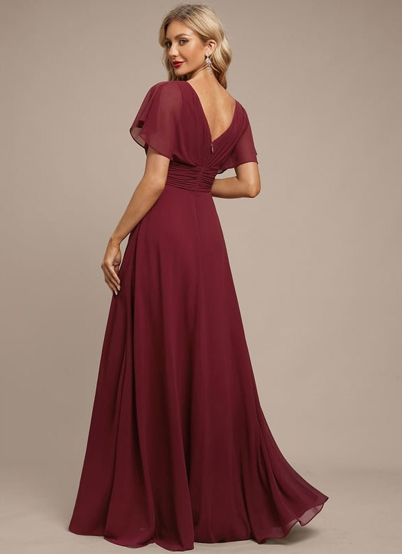 Robe de Soirée Fluide Émeraude - gallery 3