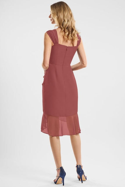 Robe de Soirée Mousseline Frisée - gallery 1