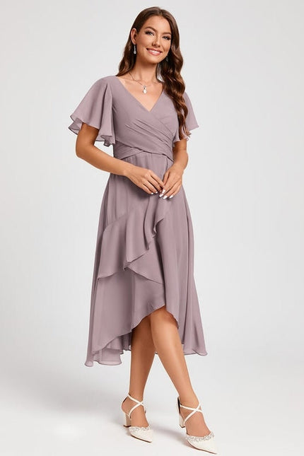 Robe De Soirée Rose Poudrée - gallery 1