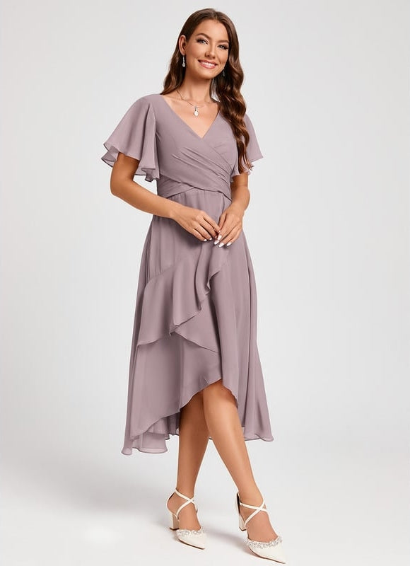 Robe De Soirée Rose Poudrée - gallery 1