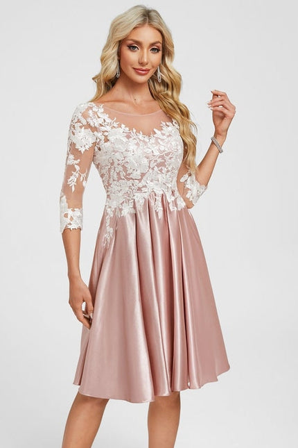 Robe de Soirée Rose Floral - gallery 3