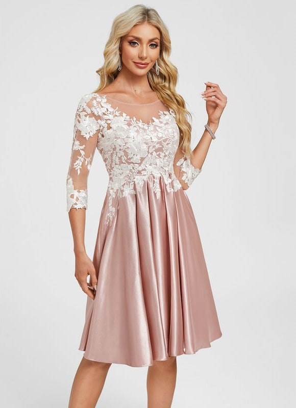Robe de Soirée Rose Floral - gallery 3