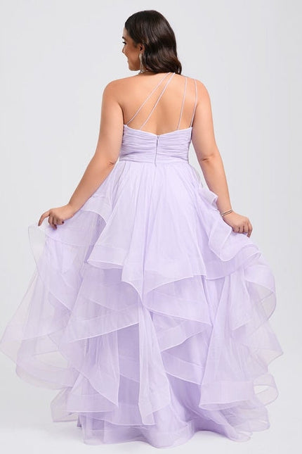 Robe de Soirée Violet Flottant - gallery 6
