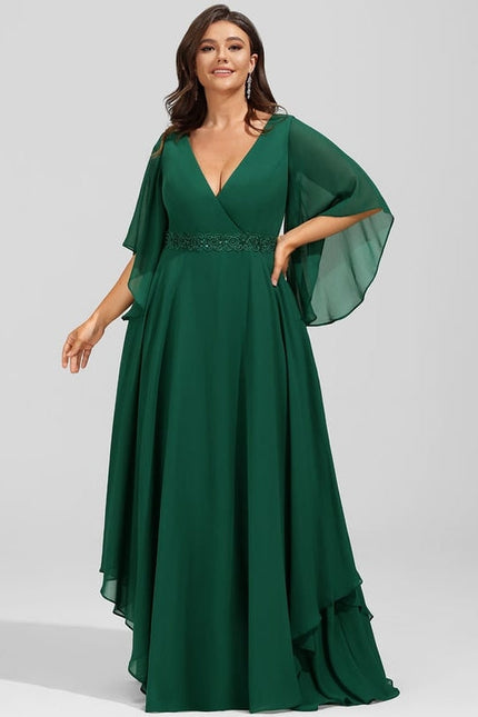 Robe de Soirée Verte Illusion - gallery 6