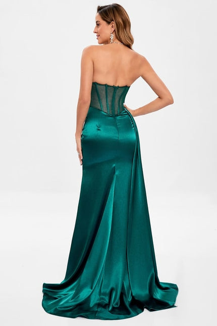 Robe de Soirée Émeraude Élancée - gallery 3