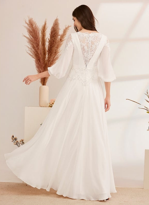 Robe de Soirée Fluide Éthérée - gallery 4