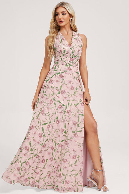 Robe de Soirée Bordeaux Fluide - gallery 3