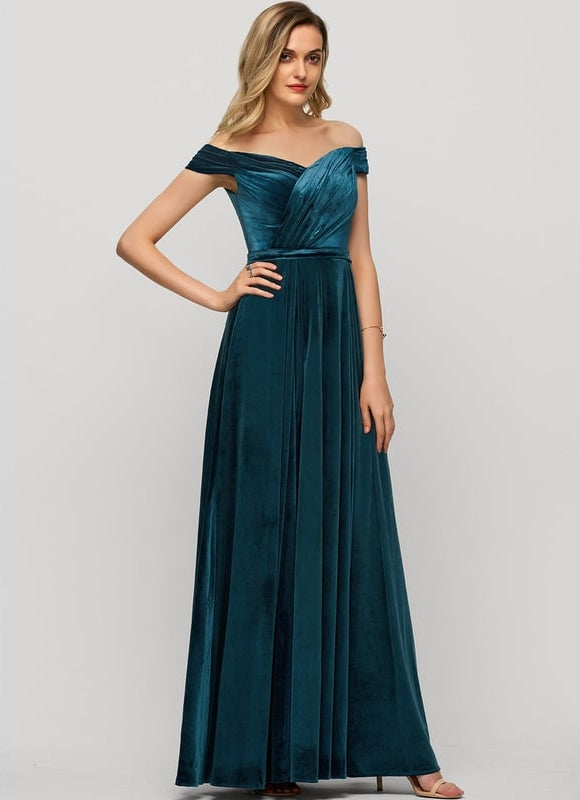 Robe de Soirée Sérénité Émeraude - gallery 1