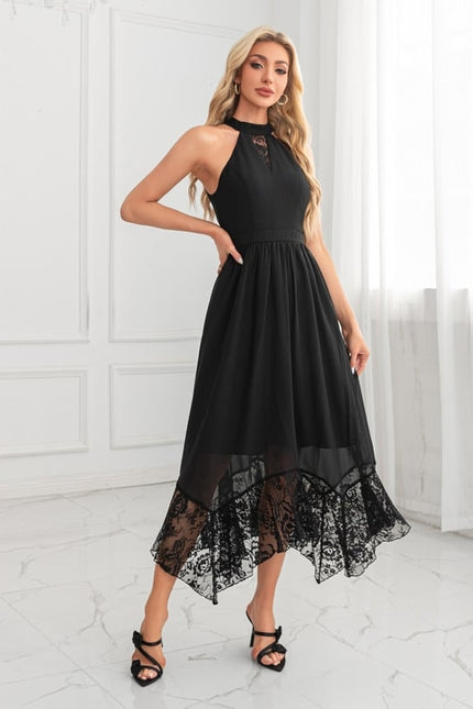 Robe de Soirée Dentelle Aérienne - gallery 1