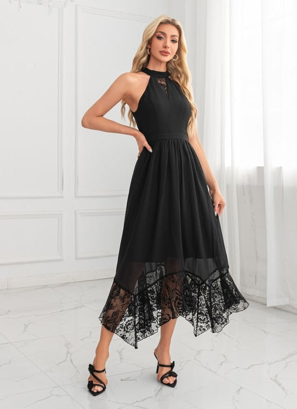 Robe de Soirée Dentelle Aérienne - gallery 1