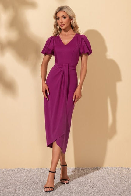 Robe de Soirée Violet Éthéré