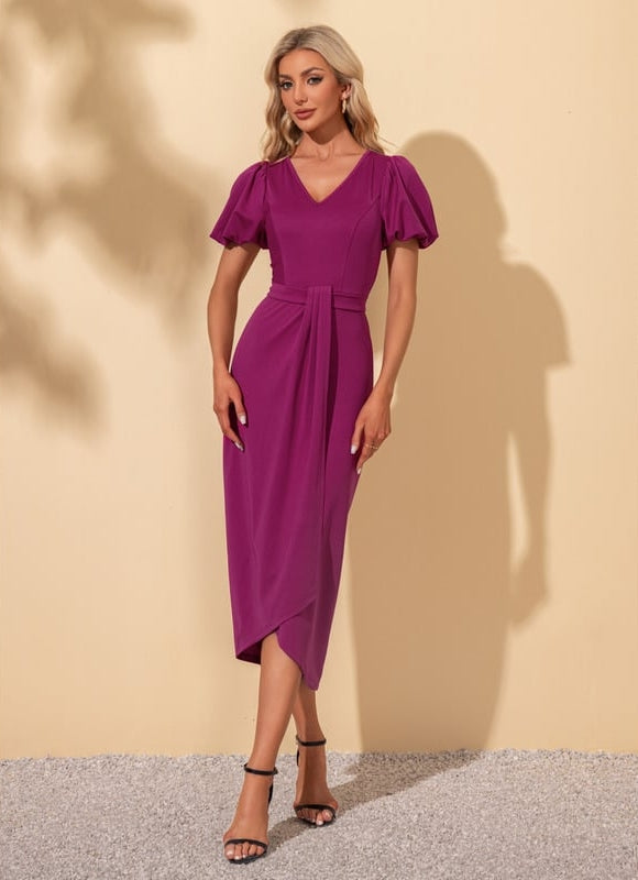Robe de Soirée Violet Éthéré