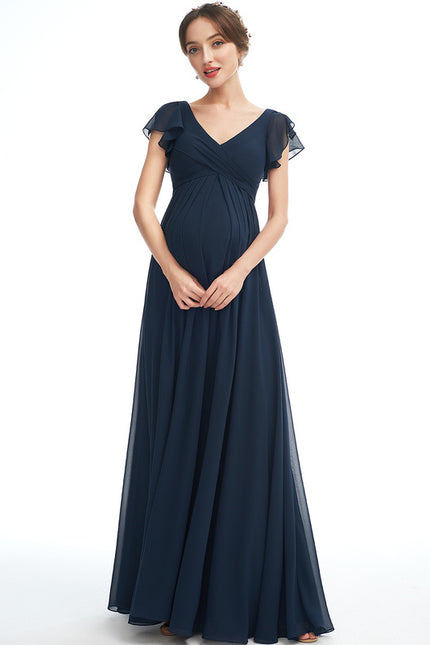 Robe de Soirée Flottante Rosée - gallery 1