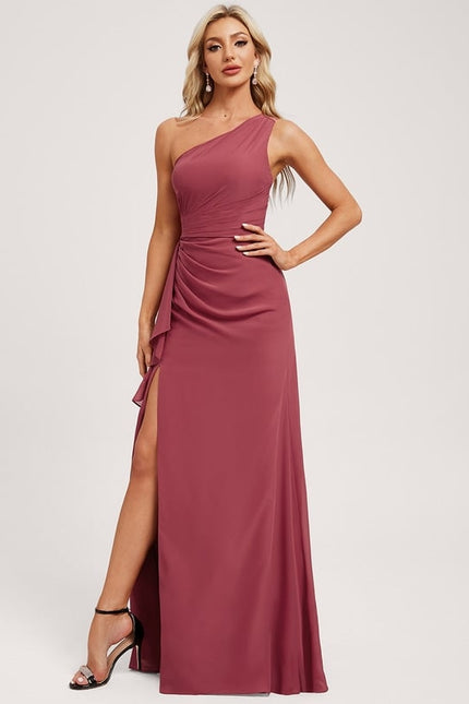 Robe de Soirée Asymétrique Fluide - gallery 1