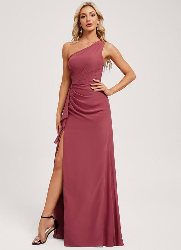 Robe de Soirée Asymétrique Fluide - gallery 1