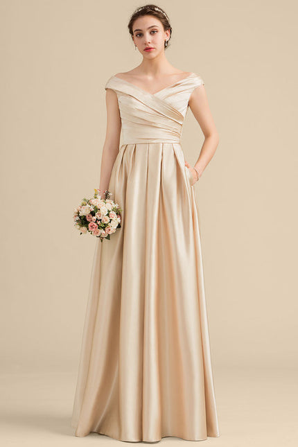 Robe de Soirée Satin Bourgogne