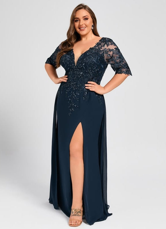 Robe de Soirée Velours Ébène - gallery 7