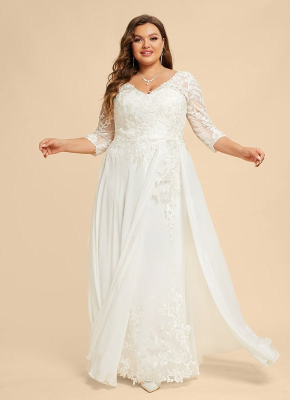 Robe de Soirée Vaporeuse Écrue - gallery 7