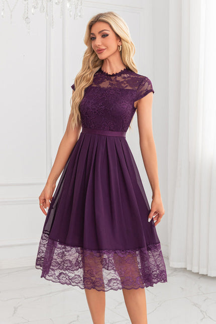 Robe De Soirée Transparente Dentelle - gallery 1