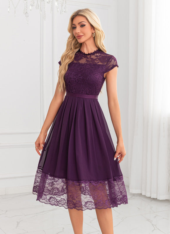 Robe De Soirée Transparente Dentelle - gallery 1