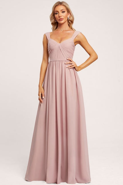 Robe de Soirée Aube Satinée - gallery 1