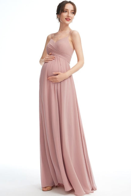 Robe de Soirée Longue Rosée - gallery 3