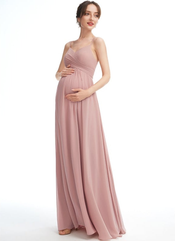 Robe de Soirée Longue Rosée - gallery 3