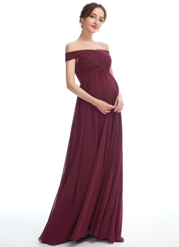 Robe de Soirée Ample Rubis
