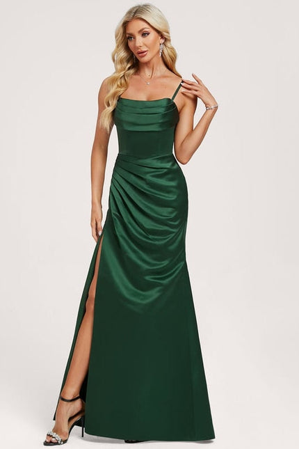 Robe de Soirée Satin Drapée - gallery 2