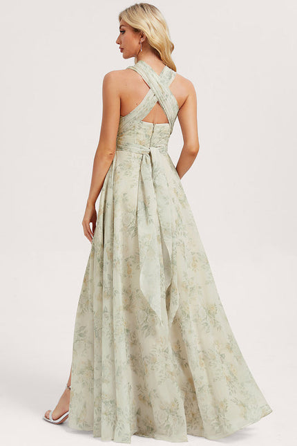 Robe de Soirée Bordeaux Fluide - gallery 3