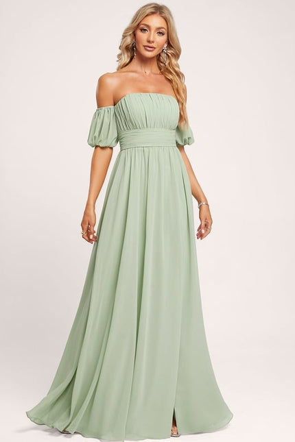 Robe de Soirée Émeraude Légère - gallery 2