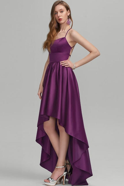 Robe de Soirée Satin Daméthyste - gallery 3