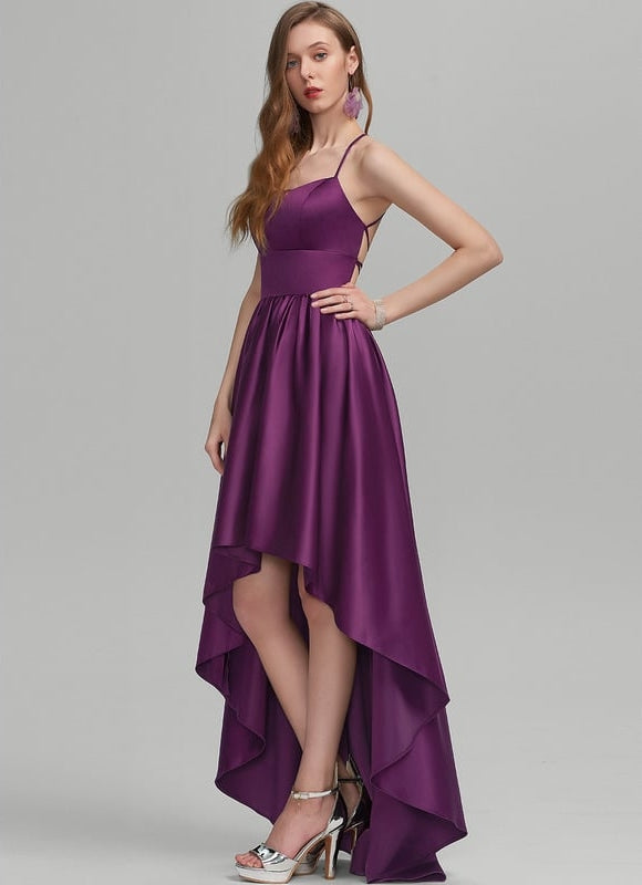 Robe de Soirée Satin Daméthyste - gallery 3