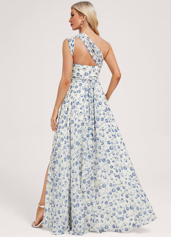 Robe de Soirée Bordeaux Fluide - gallery 7